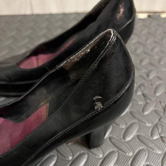 Black Peep Toe Heels - Picture 5 of 6